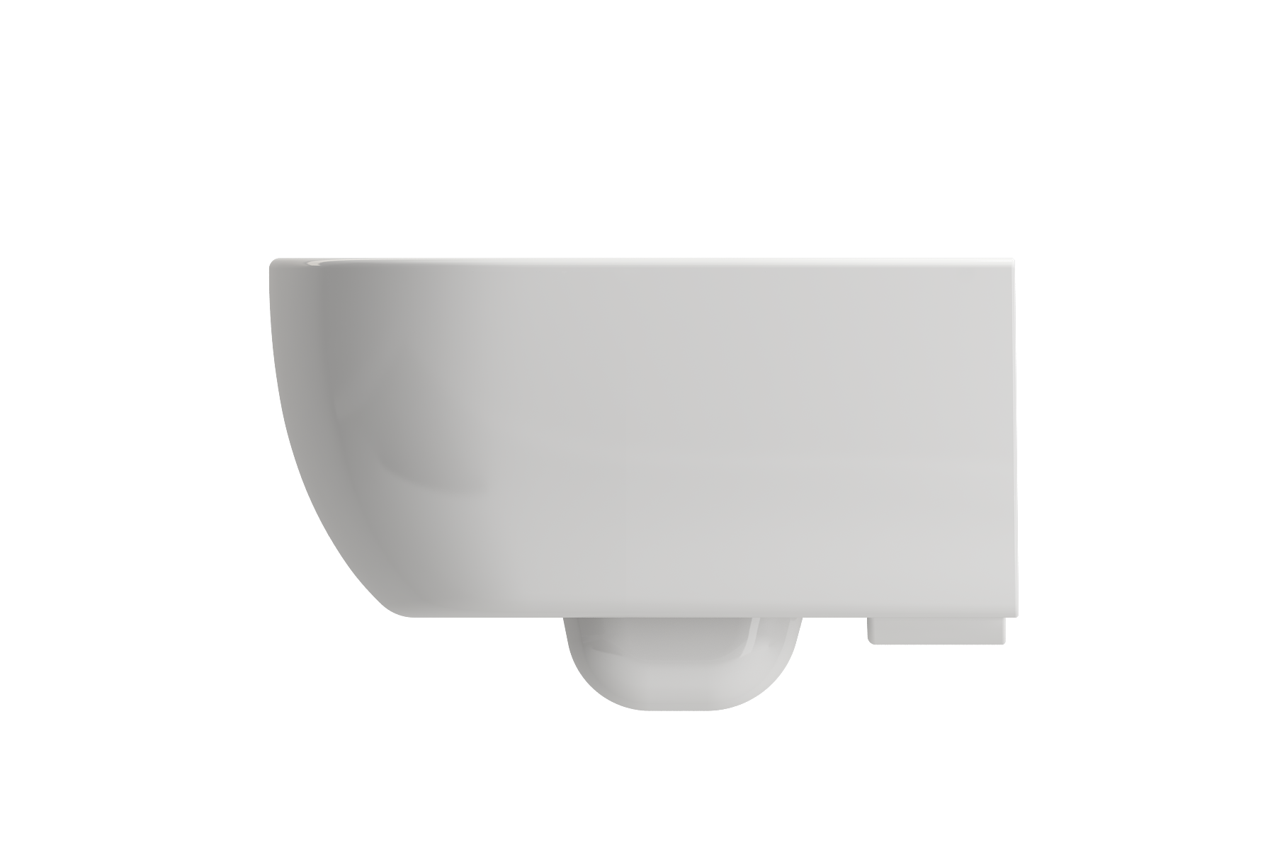 BOCCHI Vettore Wall-Hung Toilet Bowl in White, 1416-001-0129
