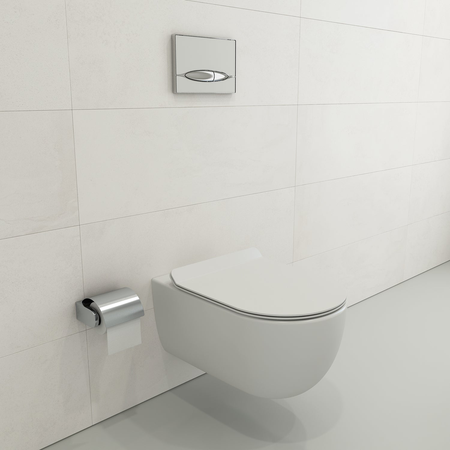 BOCCHI Vettore Wall-Hung Toilet Bowl in Matte White, 1416-002-0129