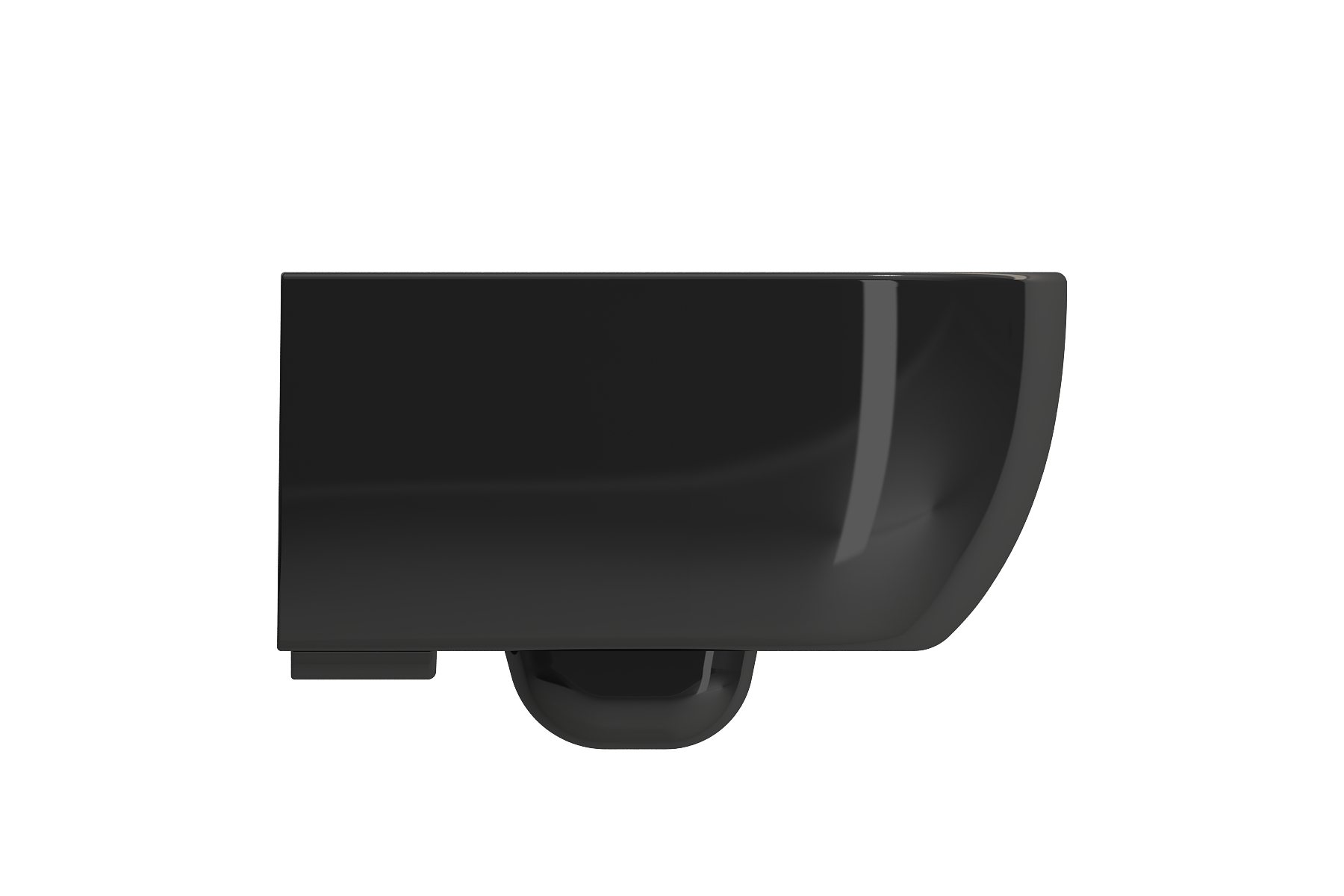 Alternate Image for BOCCHI Vettore Wall-Hung Toilet Bowl in Black, 1416-005-0129