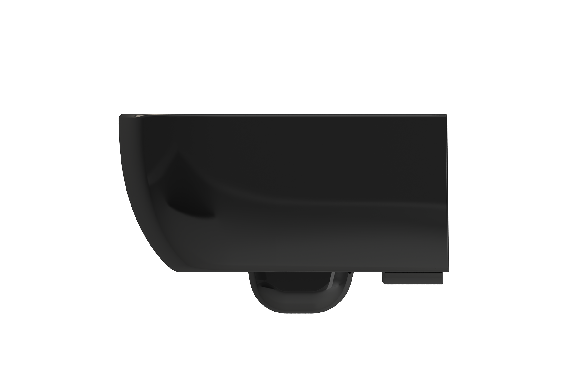 Alternate Image for BOCCHI Vettore Wall-Hung Toilet Bowl in Black, 1416-005-0129