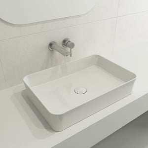 Alternate Image for BOCCHI Sottile 22" Rectangle Vessel Fireclay Bathroom Sink, White, 1476-001-0125