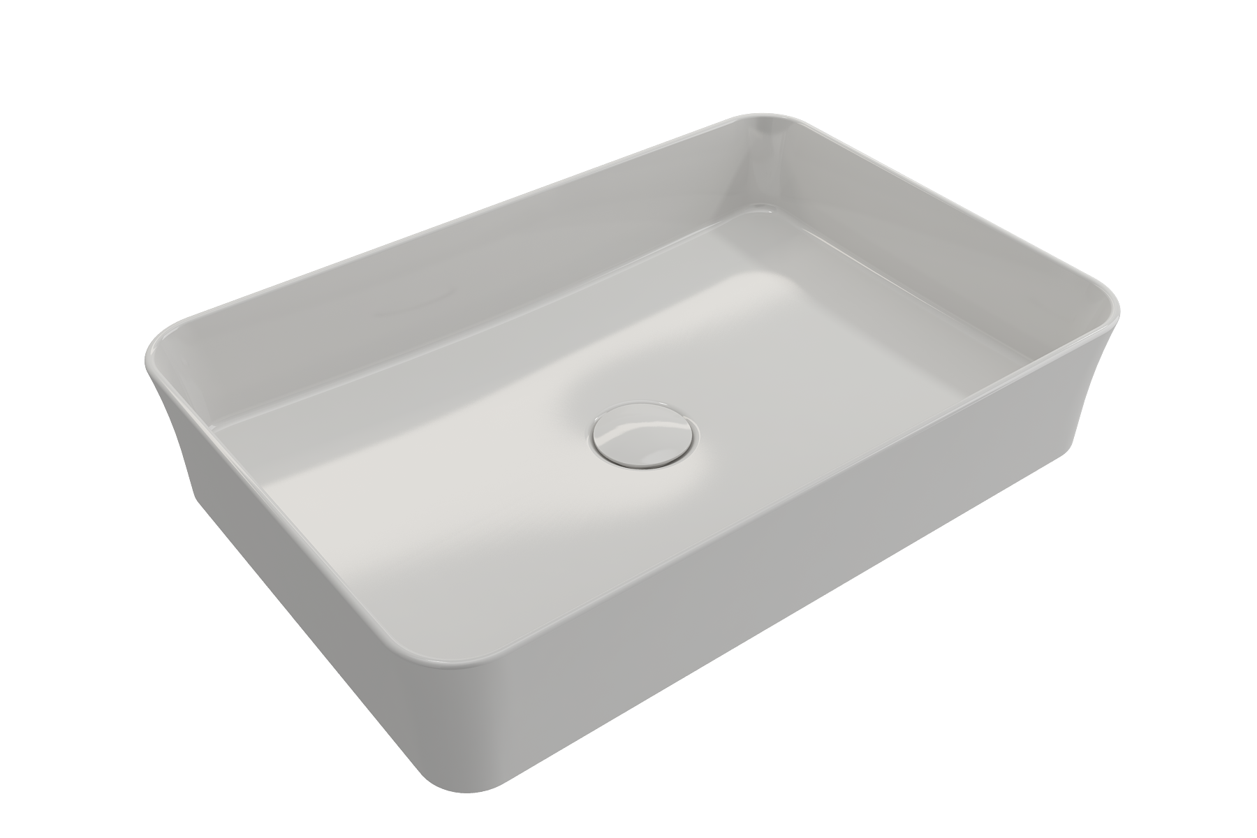 BOCCHI Sottile 22" Rectangle Vessel Fireclay Bathroom Sink, White, 1476-001-0125
