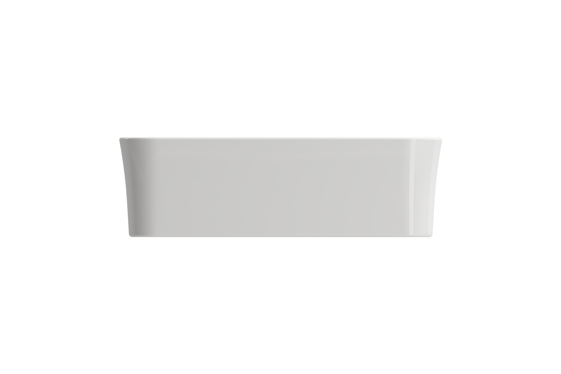 BOCCHI Sottile 22" Rectangle Vessel Fireclay Bathroom Sink, White, 1476-001-0125