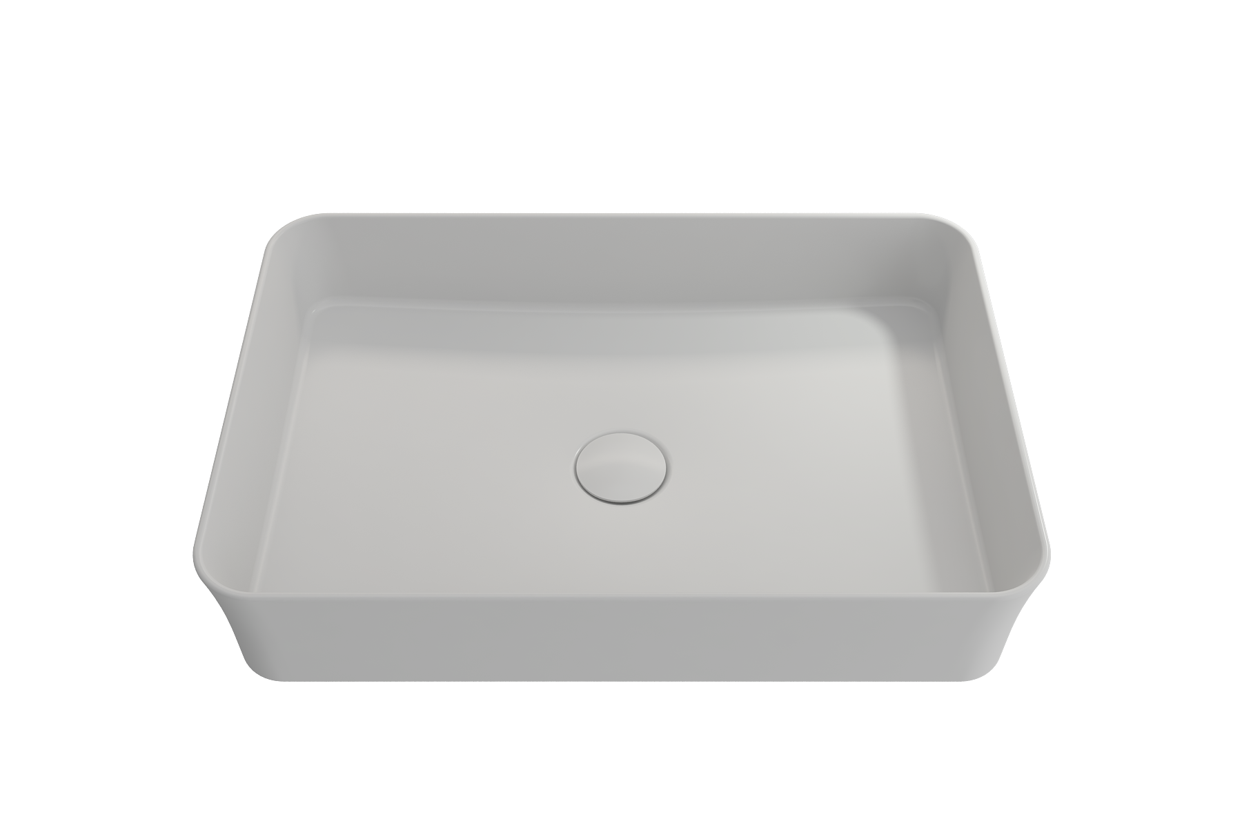 BOCCHI Sottile 22" Rectangle Vessel Fireclay Bathroom Sink, Matte White, 1476-002-0125