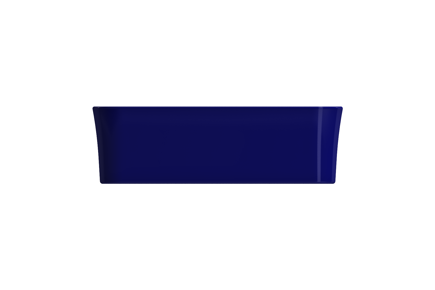 BOCCHI Sottile 22" Rectangle Vessel Fireclay Bathroom Sink, Sapphire Blue, 1476-010-0125