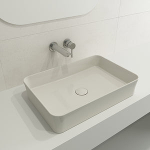 Alternate Image for BOCCHI Sottile 22" Rectangle Vessel Fireclay Bathroom Sink, Biscuit, 1476-014-0125