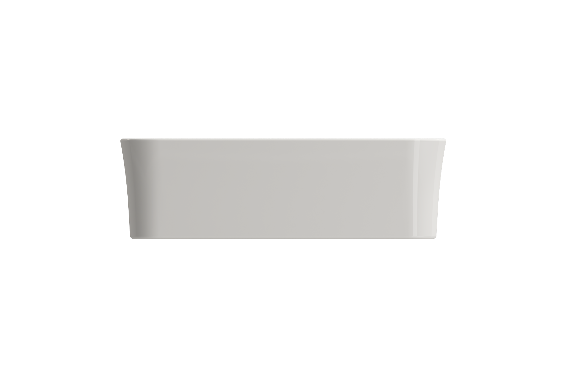 BOCCHI Sottile 22" Rectangle Vessel Fireclay Bathroom Sink, Biscuit, 1476-014-0125