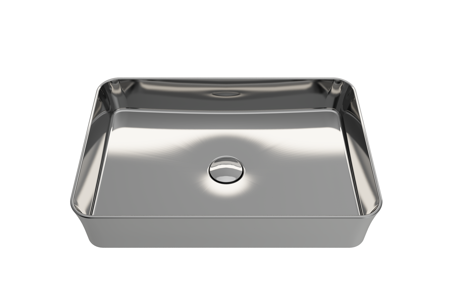 BOCCHI Sottile 22" Rectangle Vessel Fireclay Bathroom Sink, Platinum, 1476-401-0125