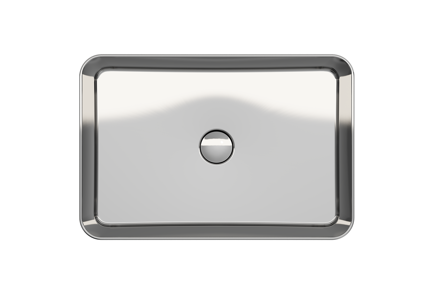 BOCCHI Sottile 22" Rectangle Vessel Fireclay Bathroom Sink, Platinum, 1476-401-0125