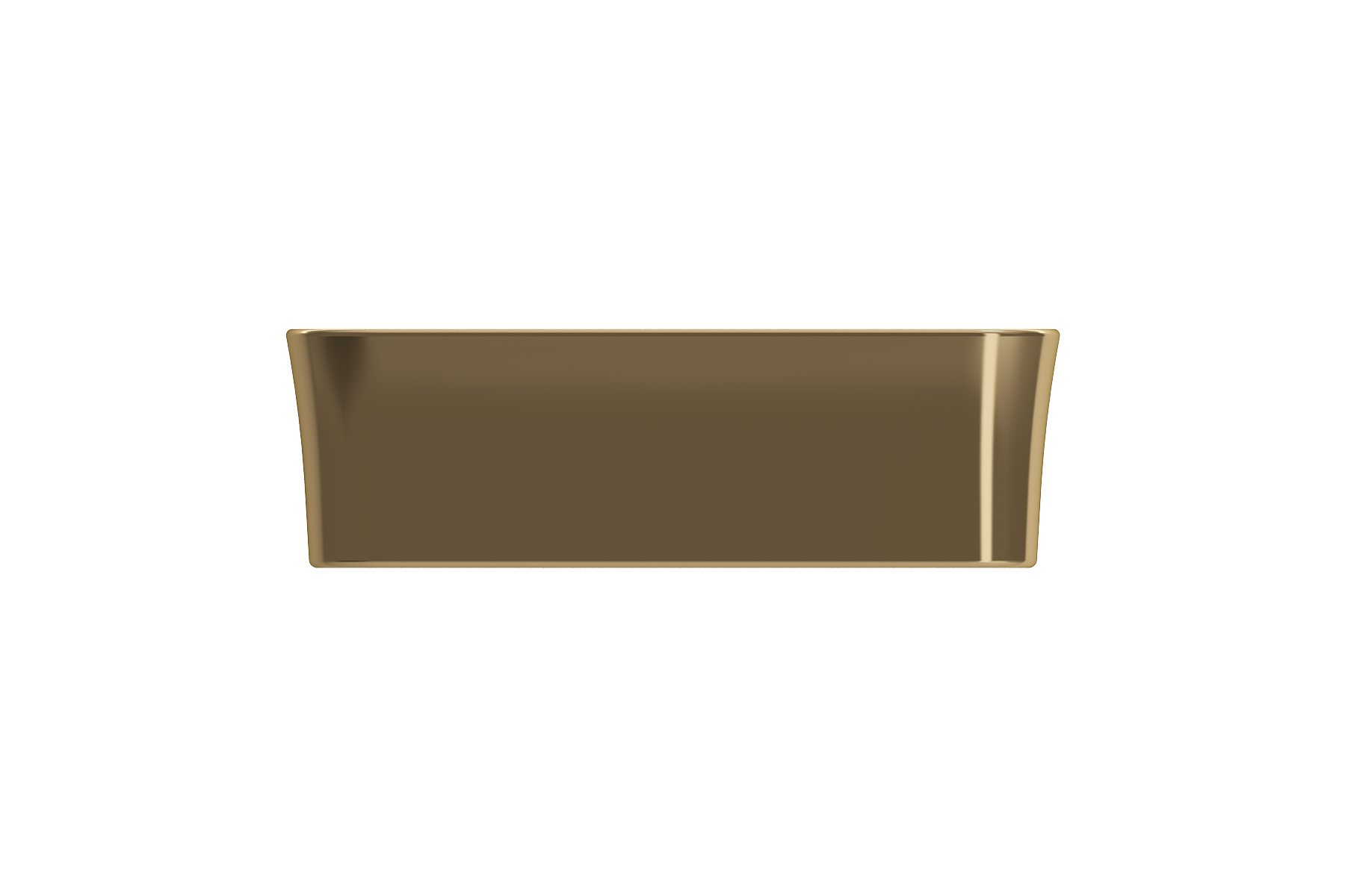 BOCCHI Sottile 22" Rectangle Vessel Fireclay Bathroom Sink, Matte Gold, 1476-403-0125