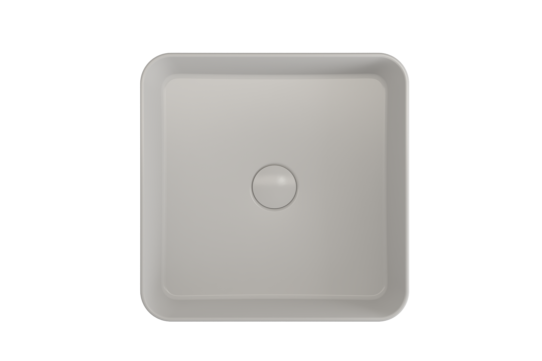 BOCCHI Sottile 15" Square Vessel Fireclay Bathroom Sink, Matte White, 1477-002-0125