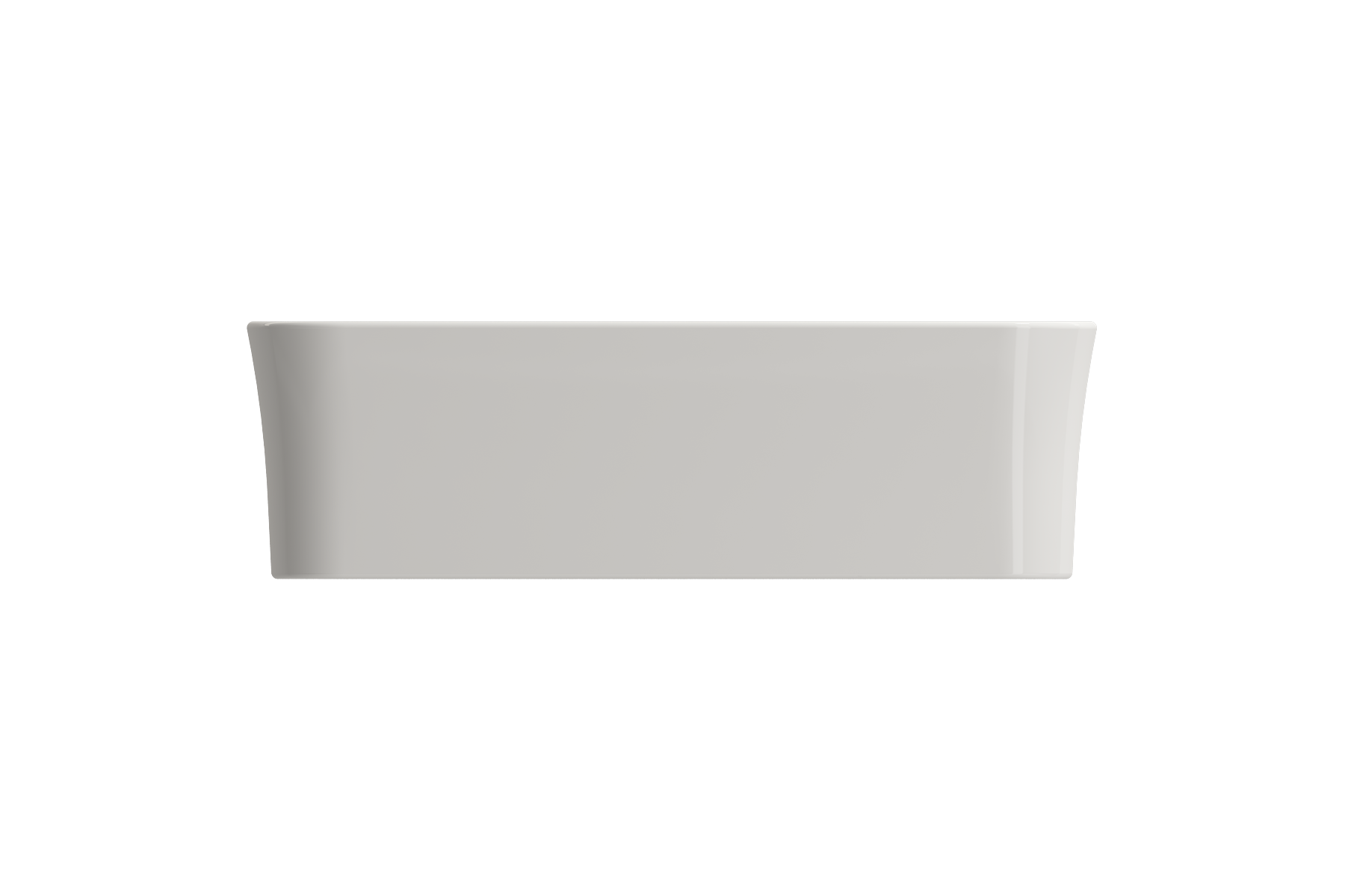 BOCCHI Sottile 15" Square Vessel Fireclay Bathroom Sink, Biscuit, 1477-014-0125
