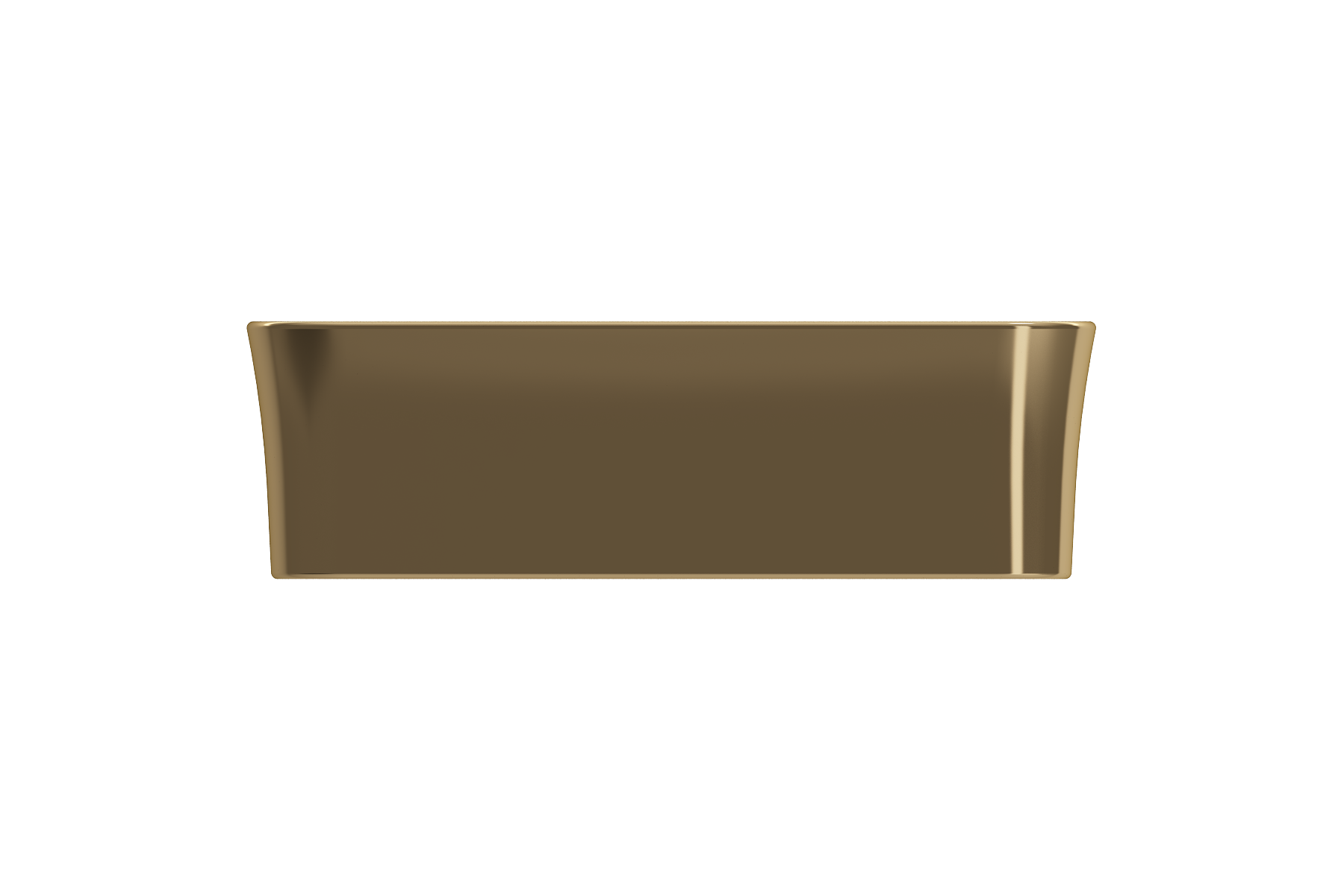 BOCCHI Sottile 15" Square Vessel Fireclay Bathroom Sink, Matte Gold, 1477-403-0125