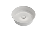 BOCCHI Sottile 15" Round Vessel Fireclay Bathroom Sink, White, 1478-001-0125