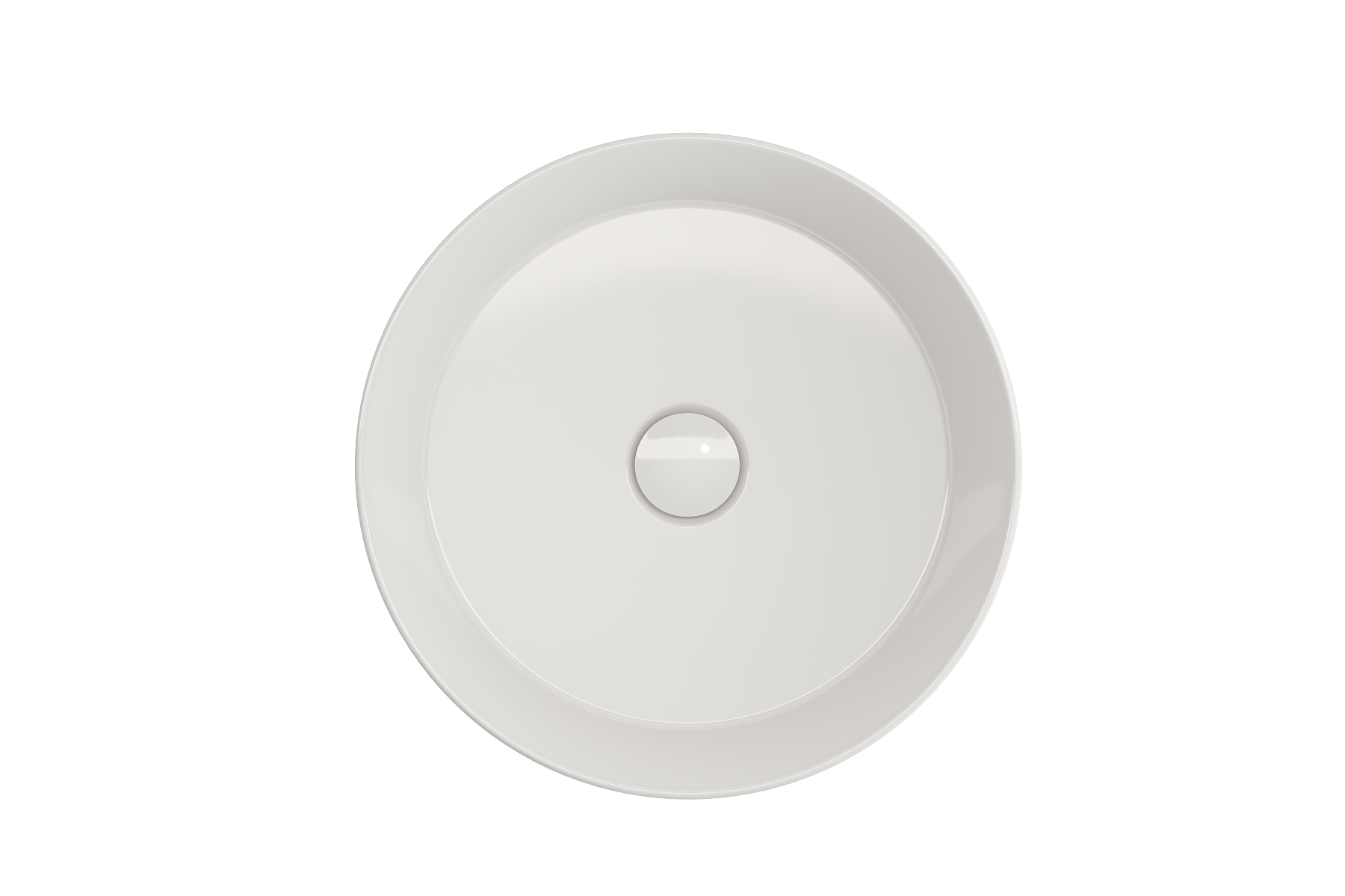 BOCCHI Sottile 15" Round Vessel Fireclay Bathroom Sink, White, 1478-001-0125