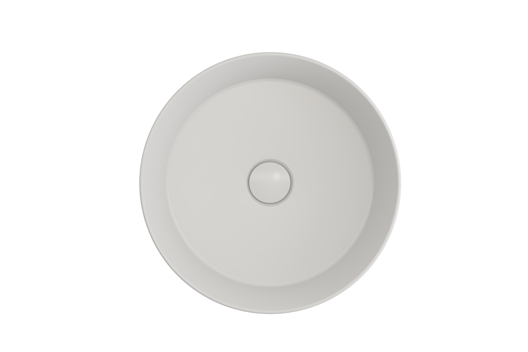 BOCCHI Sottile 15" Round Vessel Fireclay Bathroom Sink, Matte White, 1478-002-0125
