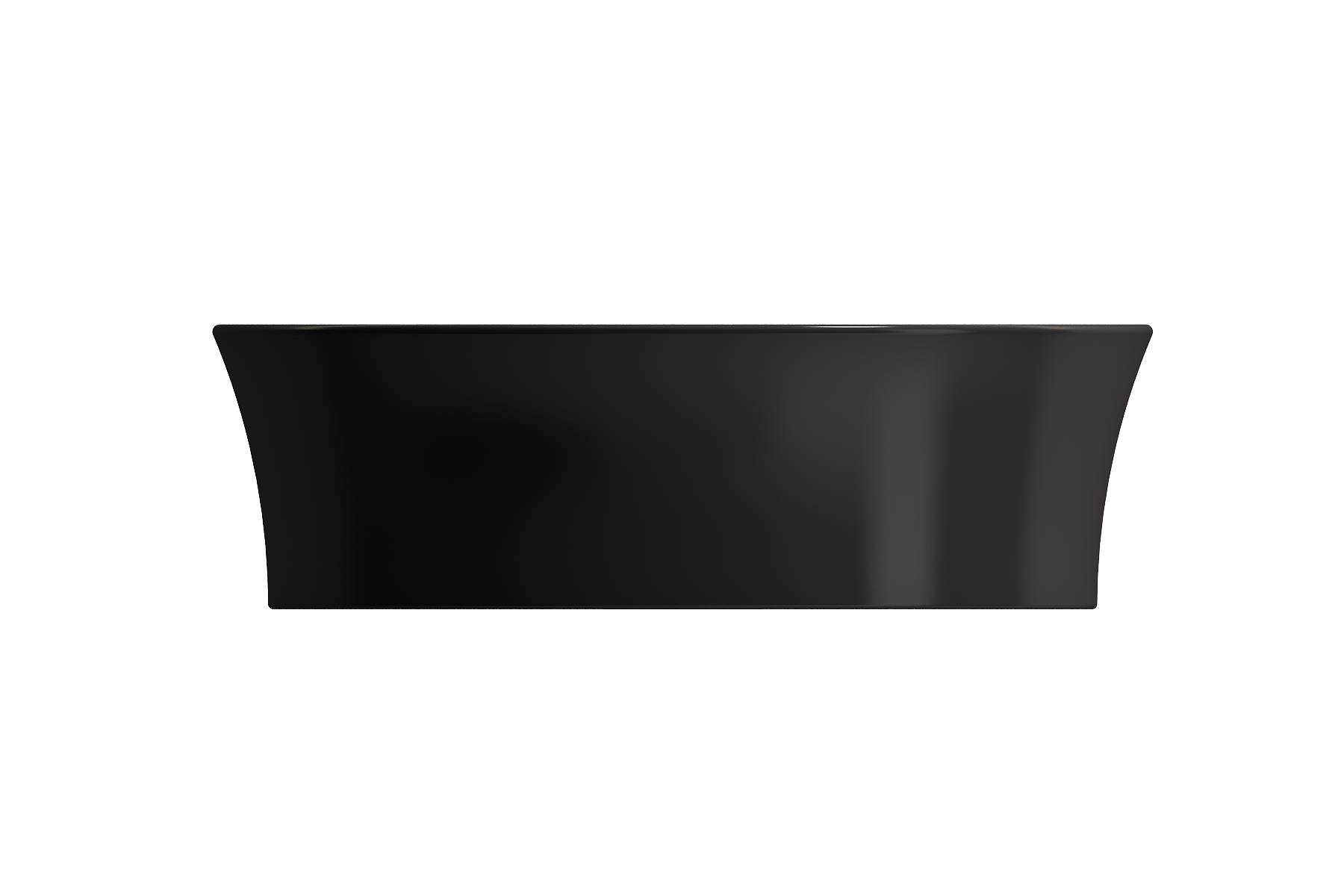 BOCCHI Sottile 15" Round Vessel Fireclay Bathroom Sink, Matte Black, 1478-004-0125