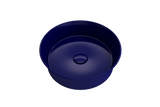 BOCCHI Sottile 15" Round Vessel Fireclay Bathroom Sink, Sapphire Blue, 1478-010-0125