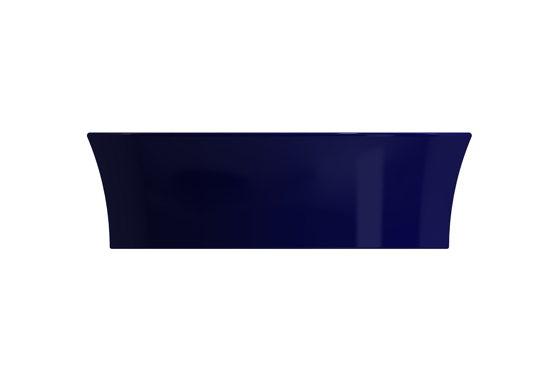 BOCCHI Sottile 15" Round Vessel Fireclay Bathroom Sink, Sapphire Blue, 1478-010-0125