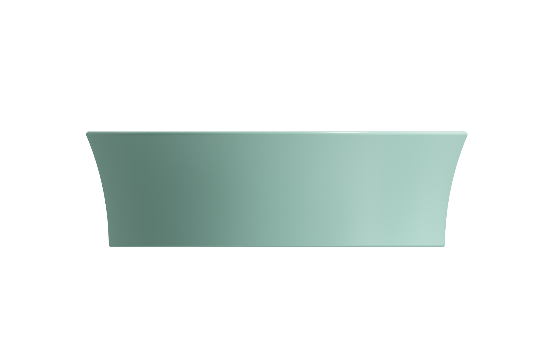 BOCCHI Sottile 15" Round Vessel Fireclay Bathroom Sink, Matte Mint Green, 1478-033-0125