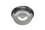BOCCHI Sottile 15" Round Vessel Fireclay Bathroom Sink, Platinum, 1478-401-0125