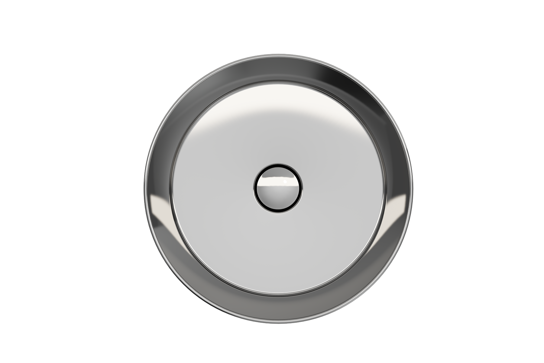 BOCCHI Sottile 15" Round Vessel Fireclay Bathroom Sink, Platinum, 1478-401-0125