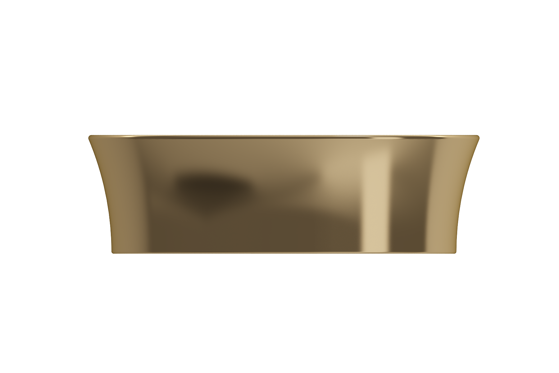 BOCCHI Sottile 15" Round Vessel Fireclay Bathroom Sink, Matte Gold, 1478-403-0125