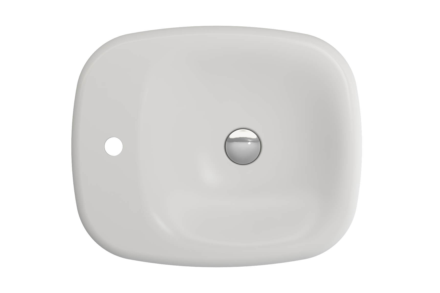 BOCCHI Fenice 22" Rectangle Vessel Fireclay Bathroom Sink, Matte White, Single Faucet Hole, 1489-002-0126