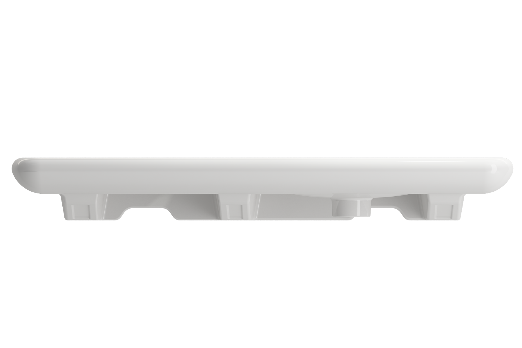 BOCCHI Fenice 36" Rectangle Wallmount Fireclay Bathroom Sink, White, Single Faucet Hole, 1490-001-0126