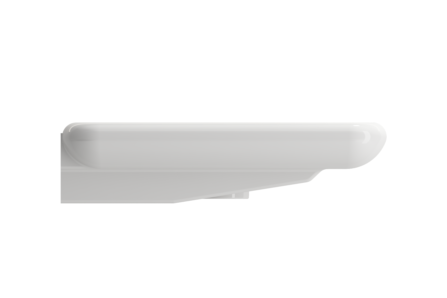 BOCCHI Fenice 36" Rectangle Wallmount Fireclay Bathroom Sink, White, Single Faucet Hole, 1490-001-0126