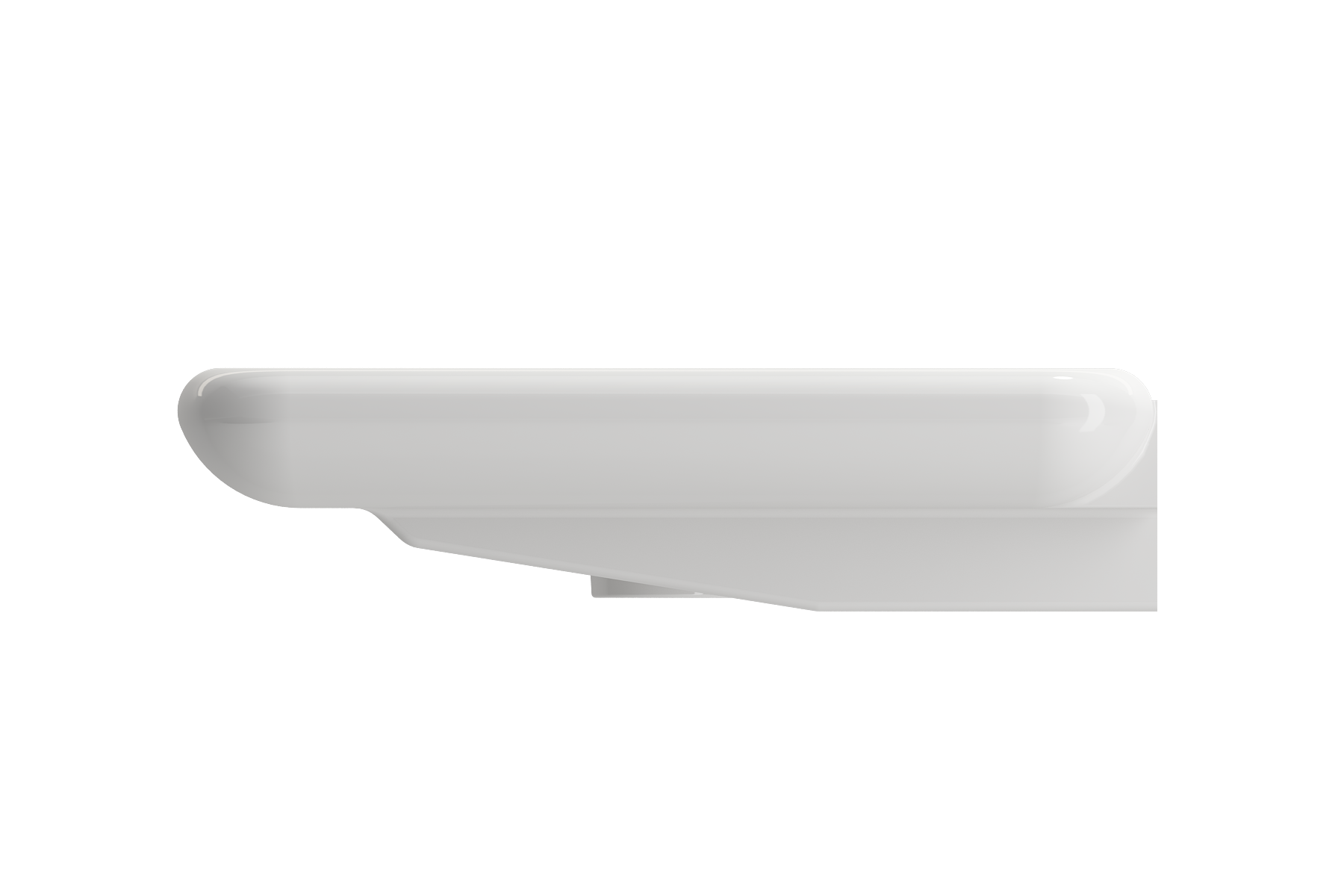 BOCCHI Fenice 36" Rectangle Wallmount Fireclay Bathroom Sink, White, Single Faucet Hole, 1490-001-0126