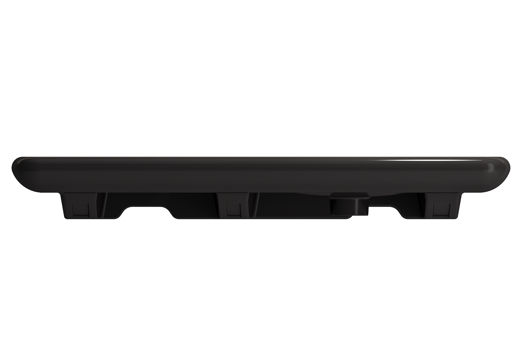 BOCCHI Fenice 36" Rectangle Wallmount Fireclay Bathroom Sink, Matte Black, Single Faucet Hole, 1490-004-0126