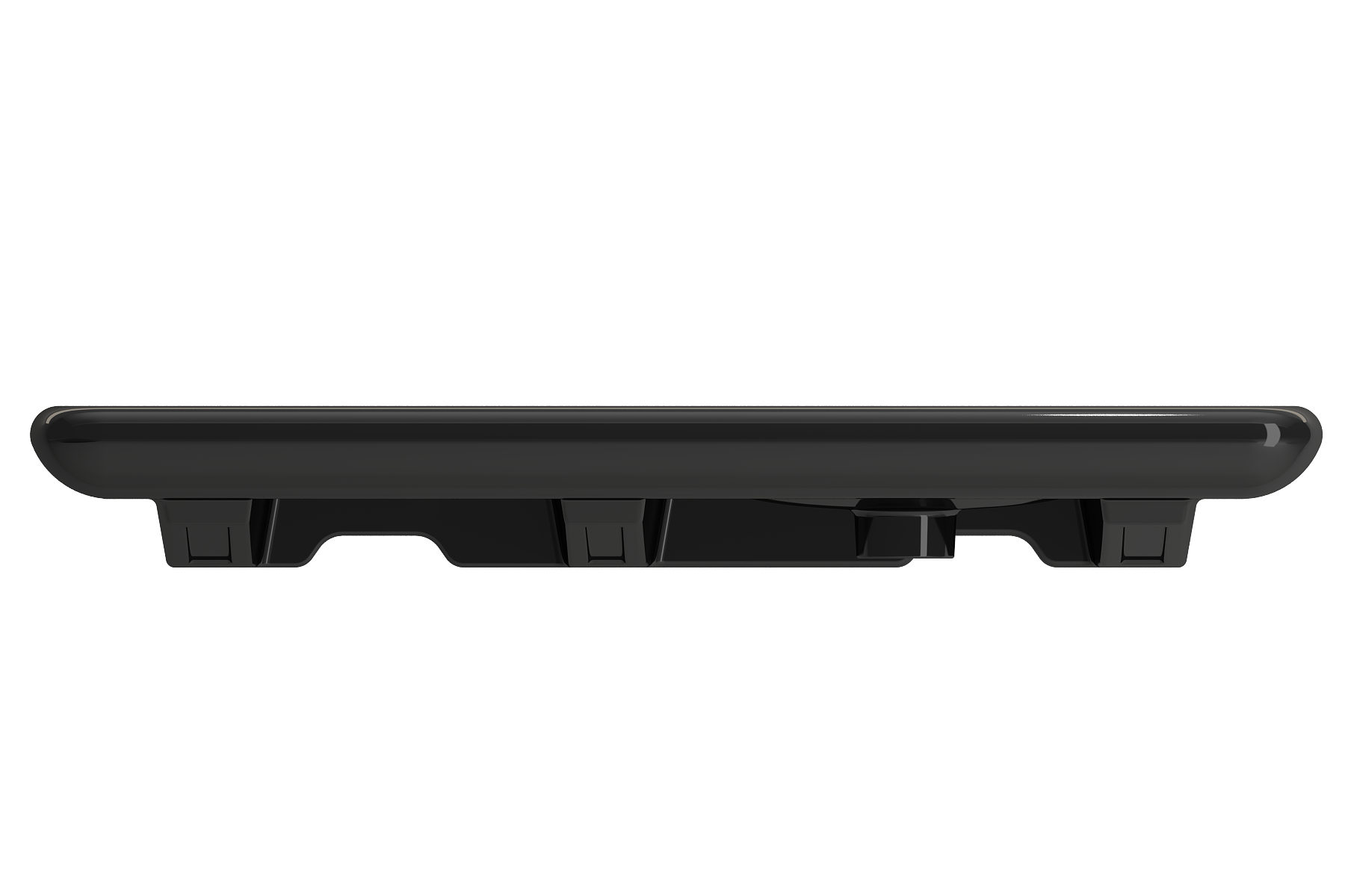 BOCCHI Fenice 36" Rectangle Wallmount Fireclay Bathroom Sink, Black, Single Faucet Hole, 1490-005-0126