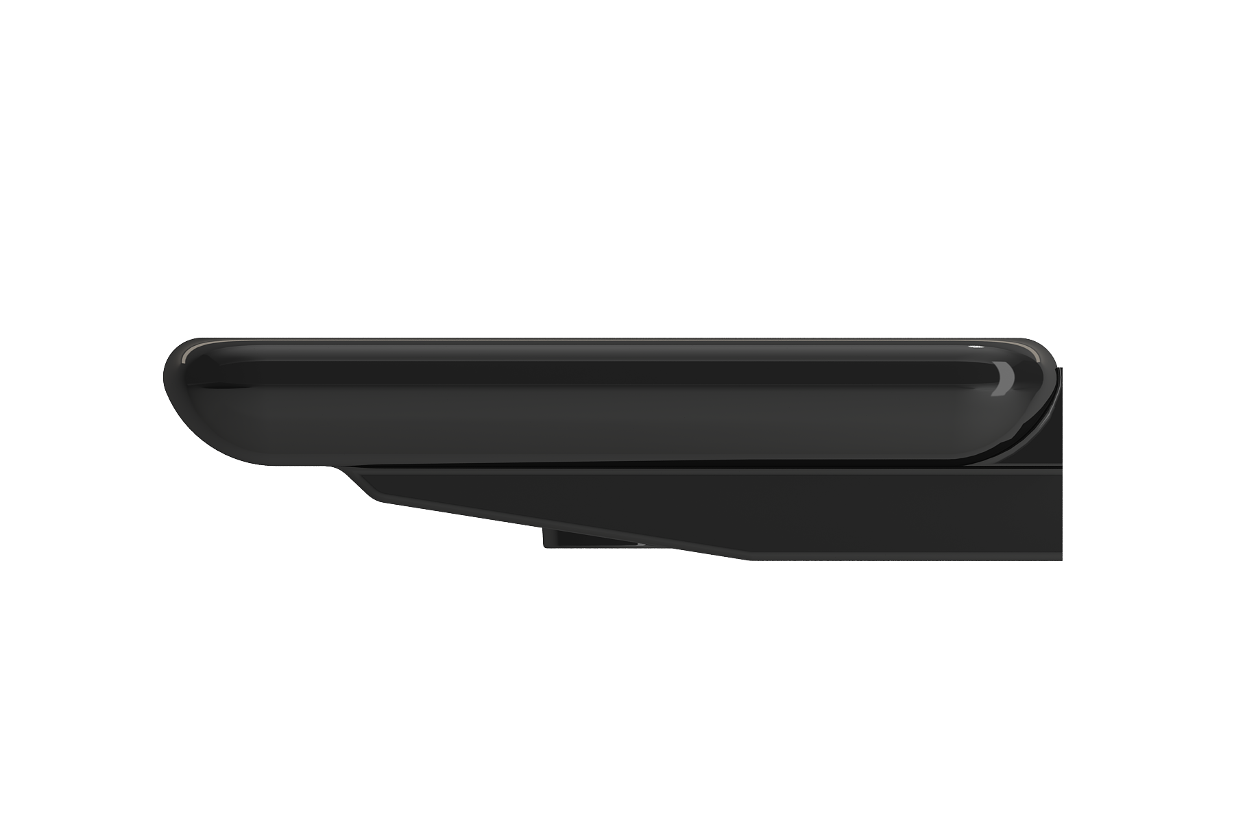 BOCCHI Fenice 36" Rectangle Wallmount Fireclay Bathroom Sink, Black, Single Faucet Hole, 1490-005-0126