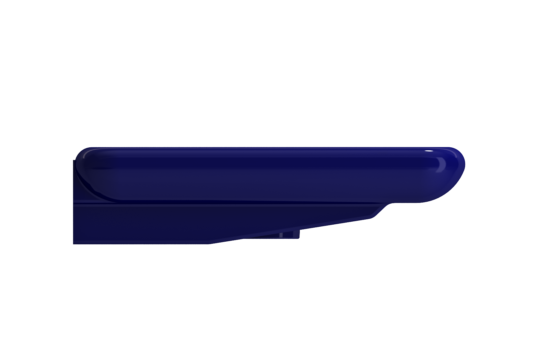 Alternate Image for BOCCHI Fenice 36" Rectangle Wallmount Fireclay Bathroom Sink, Sapphire Blue, Single Faucet Hole, 1490-010-0126