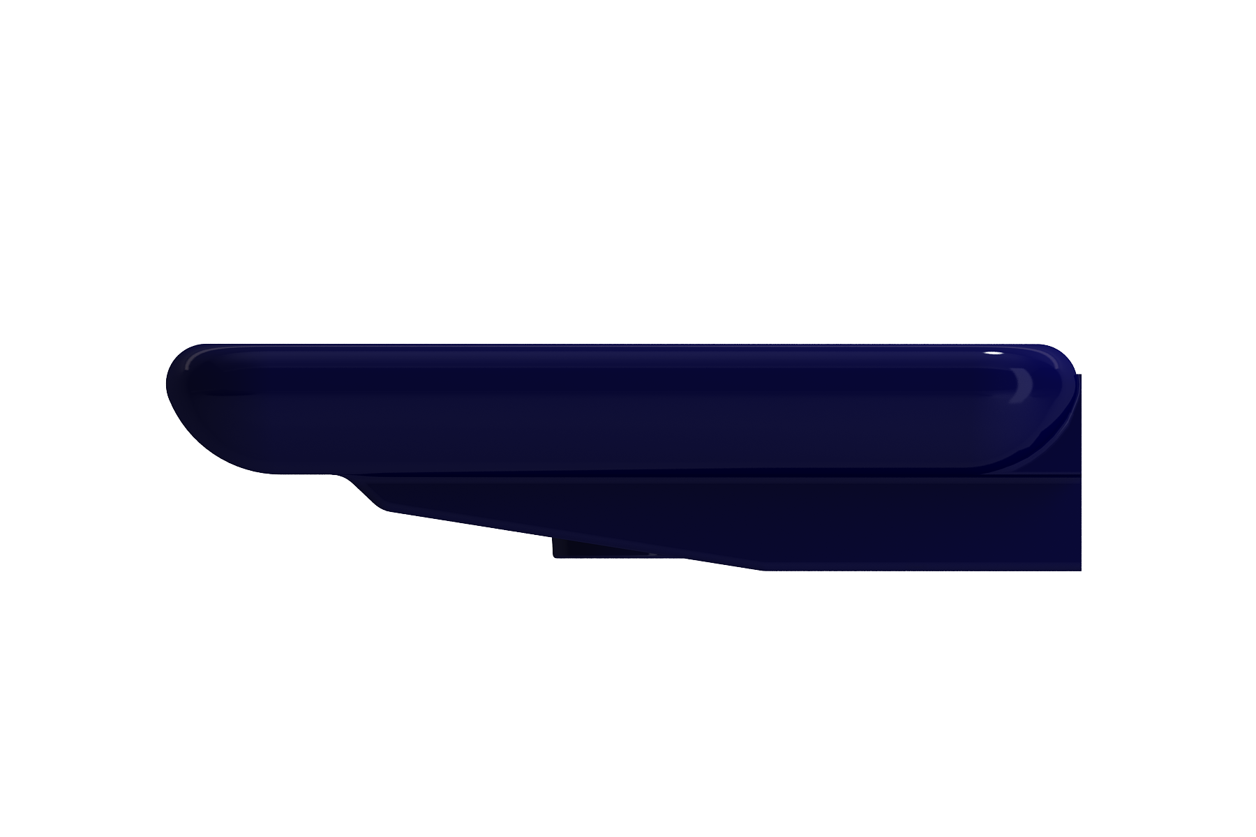 Alternate Image for BOCCHI Fenice 36" Rectangle Wallmount Fireclay Bathroom Sink, Sapphire Blue, Single Faucet Hole, 1490-010-0126
