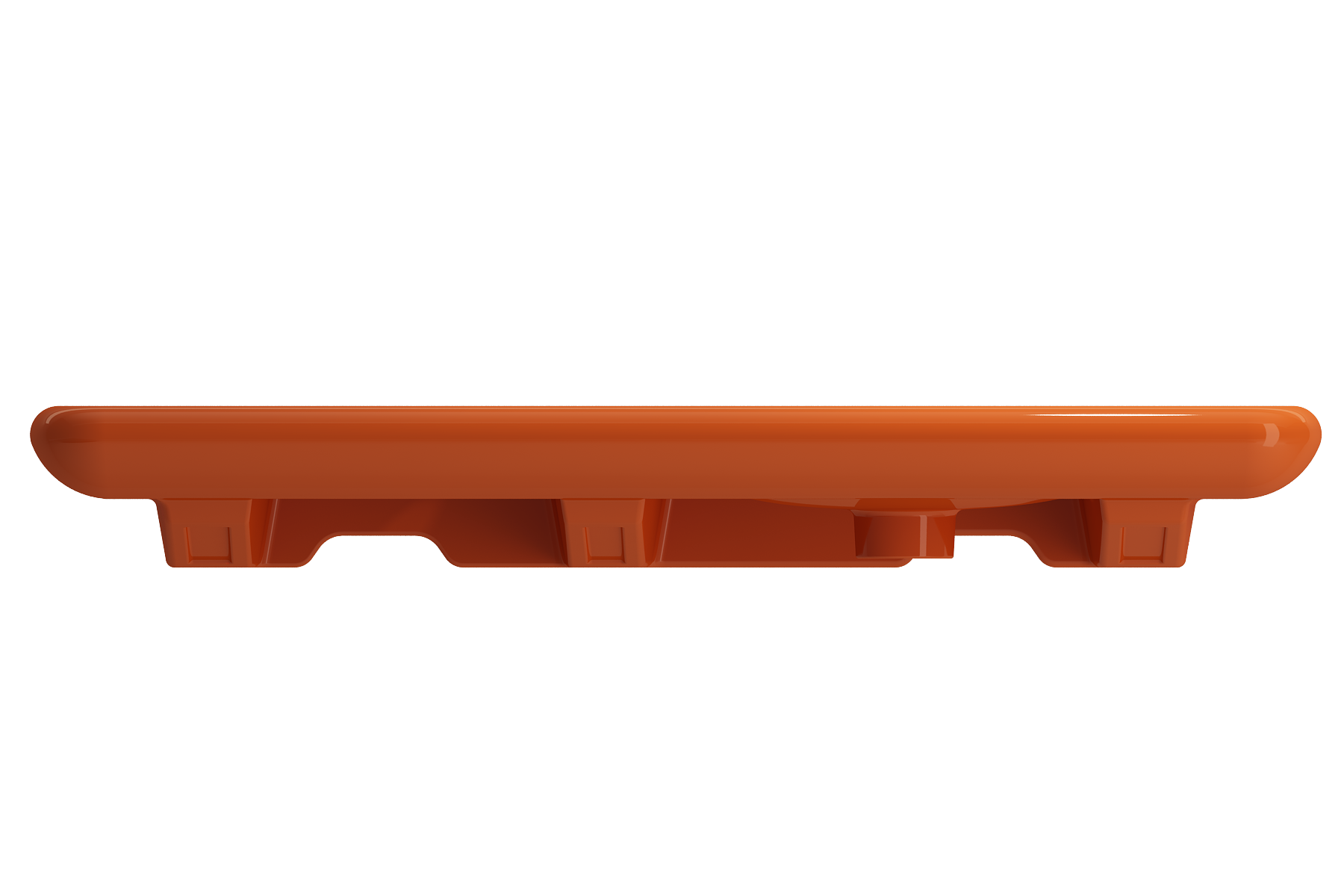 BOCCHI Fenice 36" Rectangle Wallmount Fireclay Bathroom Sink, Orange, Single Faucet Hole, 1490-012-0126