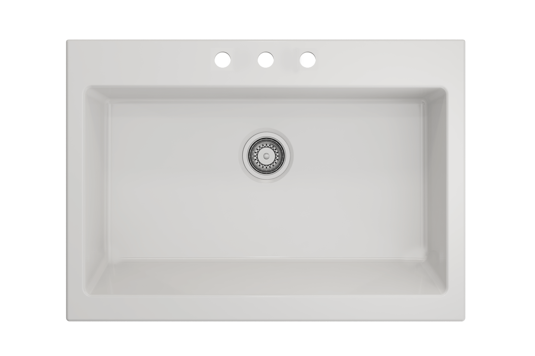 BOCCHI Nuova 34" Fireclay Retrofit Drop-In Farmhouse Sink with Accessories, White, 1500-001-0127