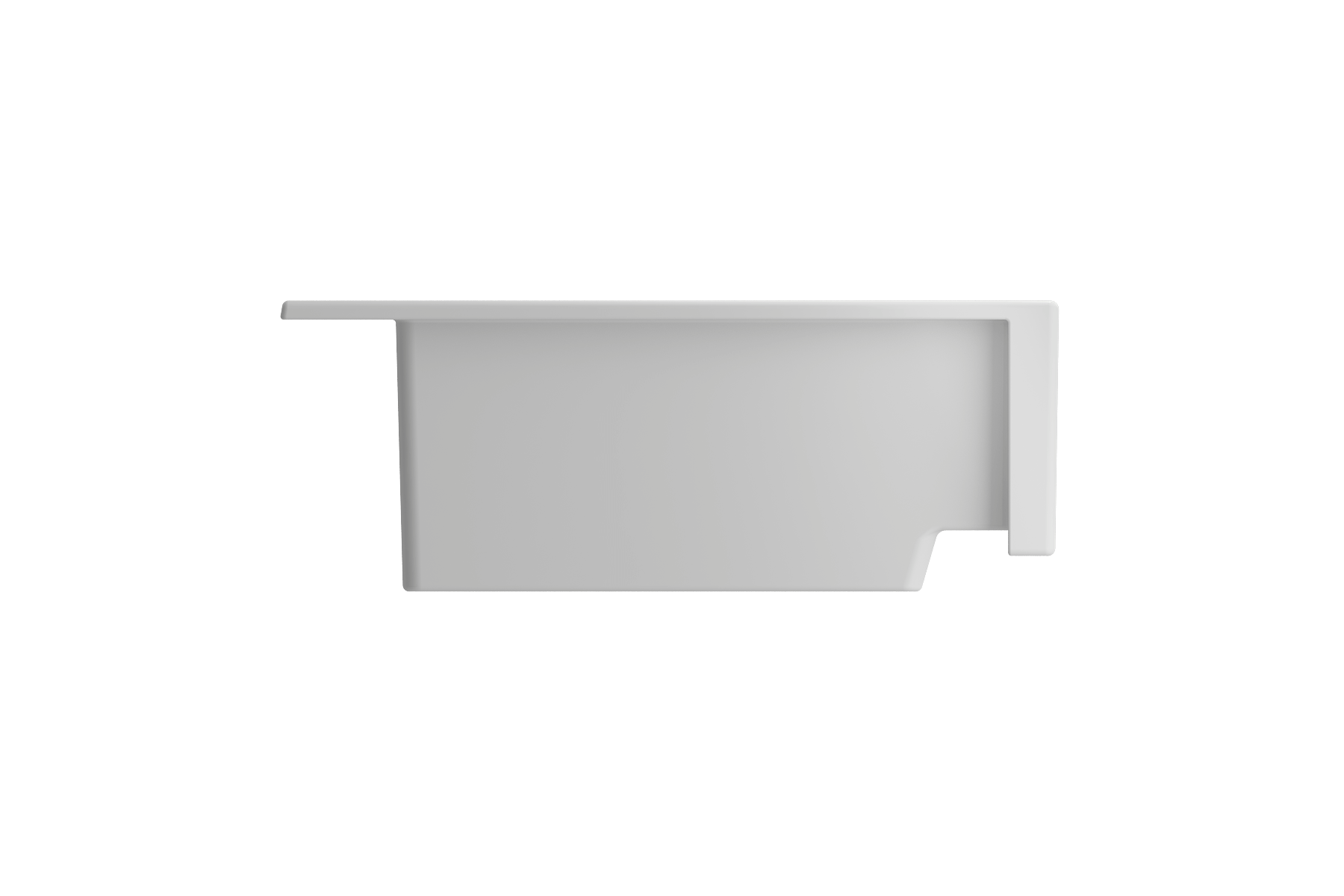 BOCCHI Nuova 34" Fireclay Retrofit Drop-In Farmhouse Sink with Accessories, Matte White, 1500-002-0127