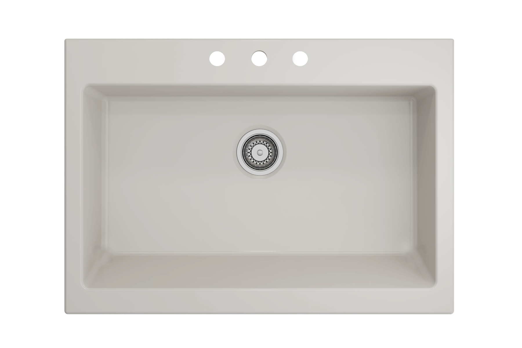BOCCHI Nuova 34" Fireclay Retrofit Drop-In Farmhouse Sink with Accessories, Biscuit, 1500-014-0127