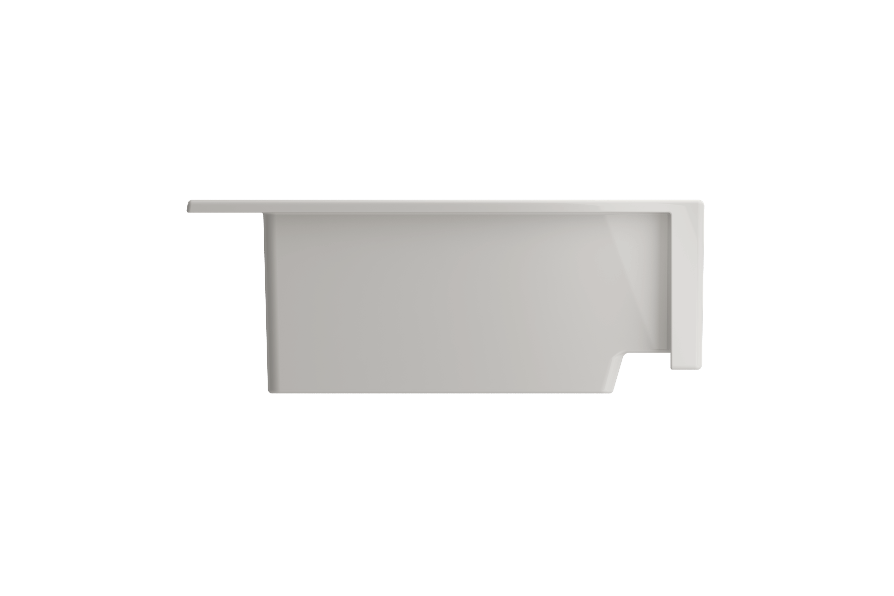 BOCCHI Nuova 34" Fireclay Retrofit Drop-In Farmhouse Sink with Accessories, Biscuit, 1500-014-0127
