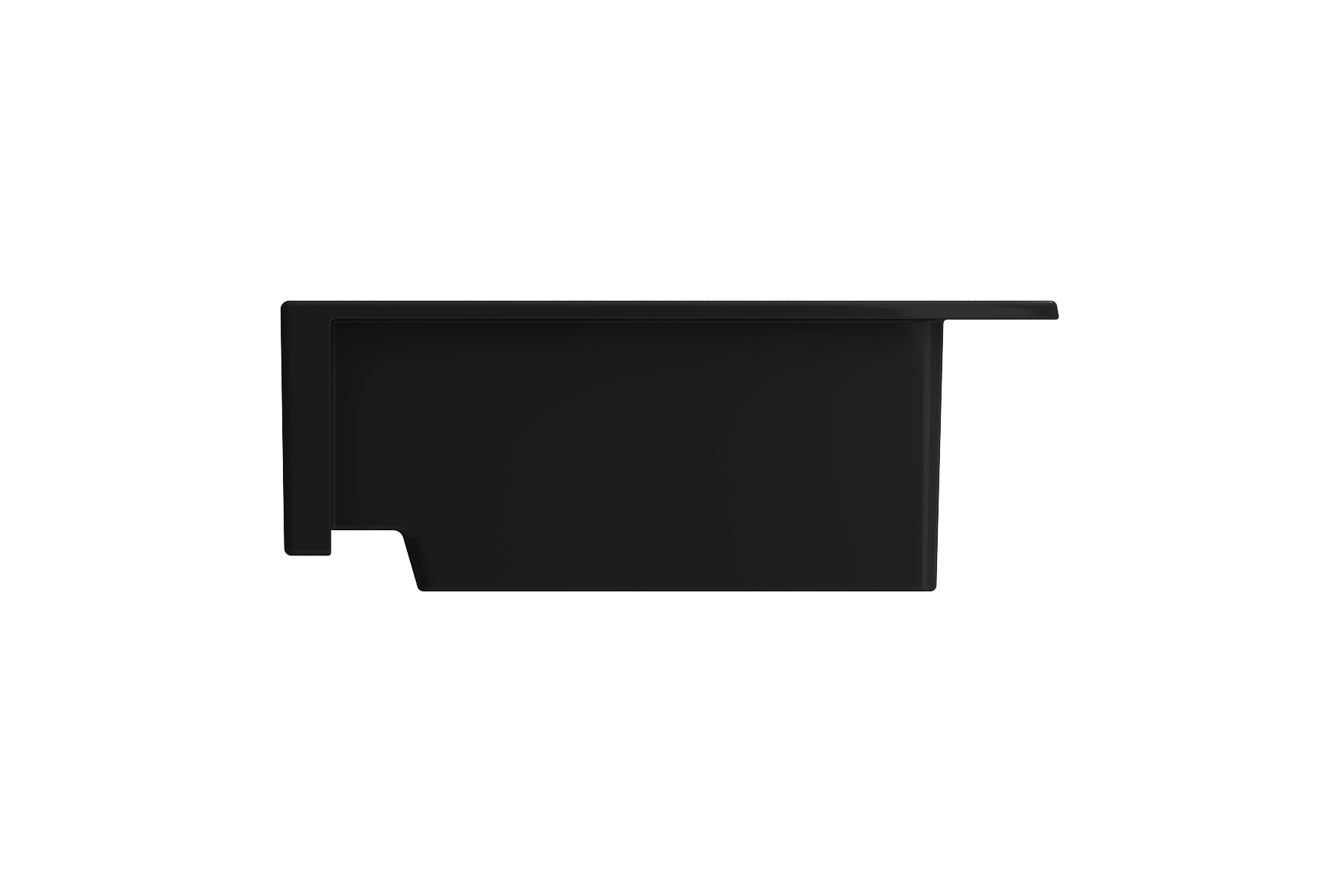 BOCCHI Nuova 34" Fireclay Retrofit Drop-In Farmhouse Sink with Accessories, 50/50 Double Bowl, Matte Black, 1501-004-0127