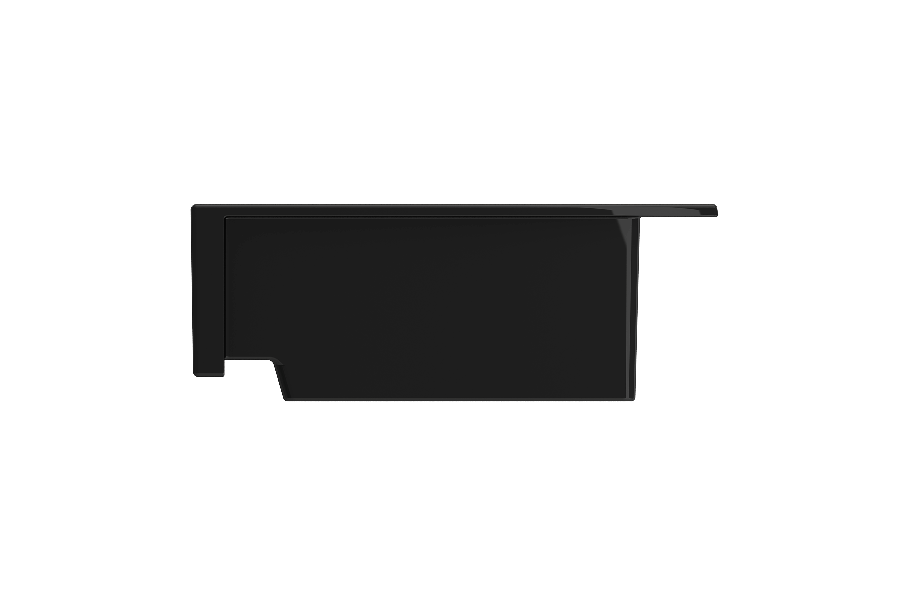 BOCCHI Nuova 34" Fireclay Retrofit Drop-In Farmhouse Sink with Accessories, 50/50 Double Bowl, Black, 1501-005-0127