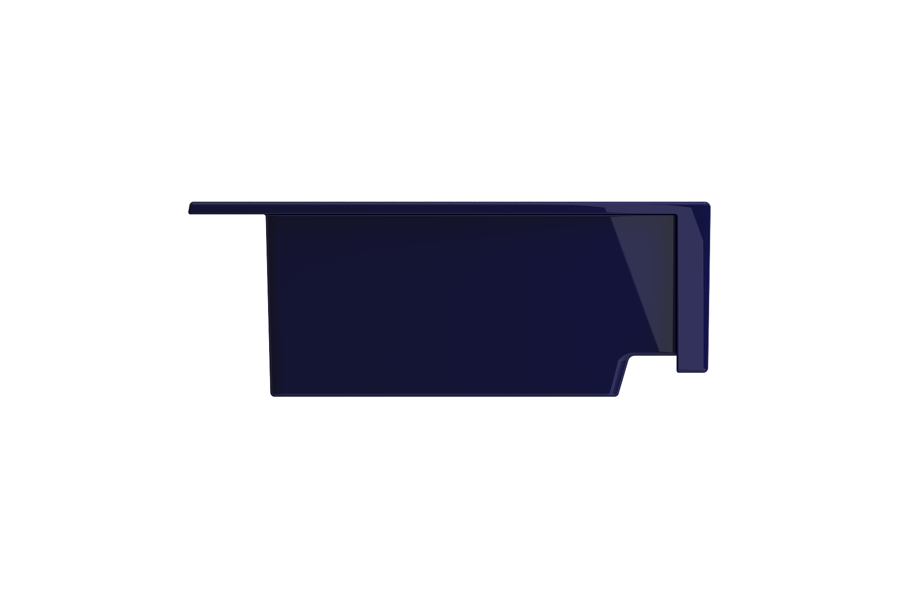BOCCHI Nuova 34" Fireclay Retrofit Drop-In Farmhouse Sink with Accessories, 50/50 Double Bowl, Sapphire Blue, 1501-010-0127