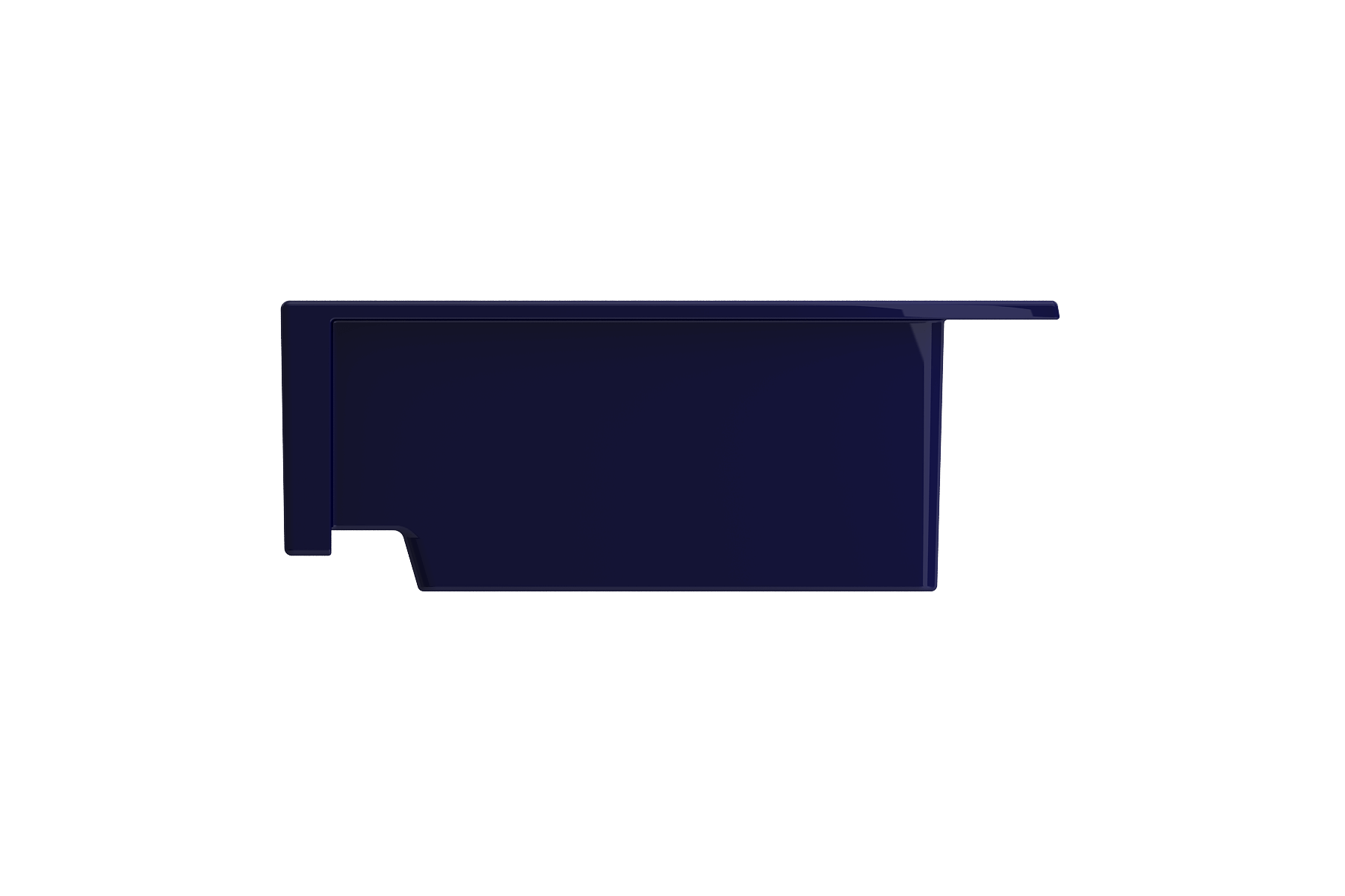 BOCCHI Nuova 34" Fireclay Retrofit Drop-In Farmhouse Sink with Accessories, 50/50 Double Bowl, Sapphire Blue, 1501-010-0127