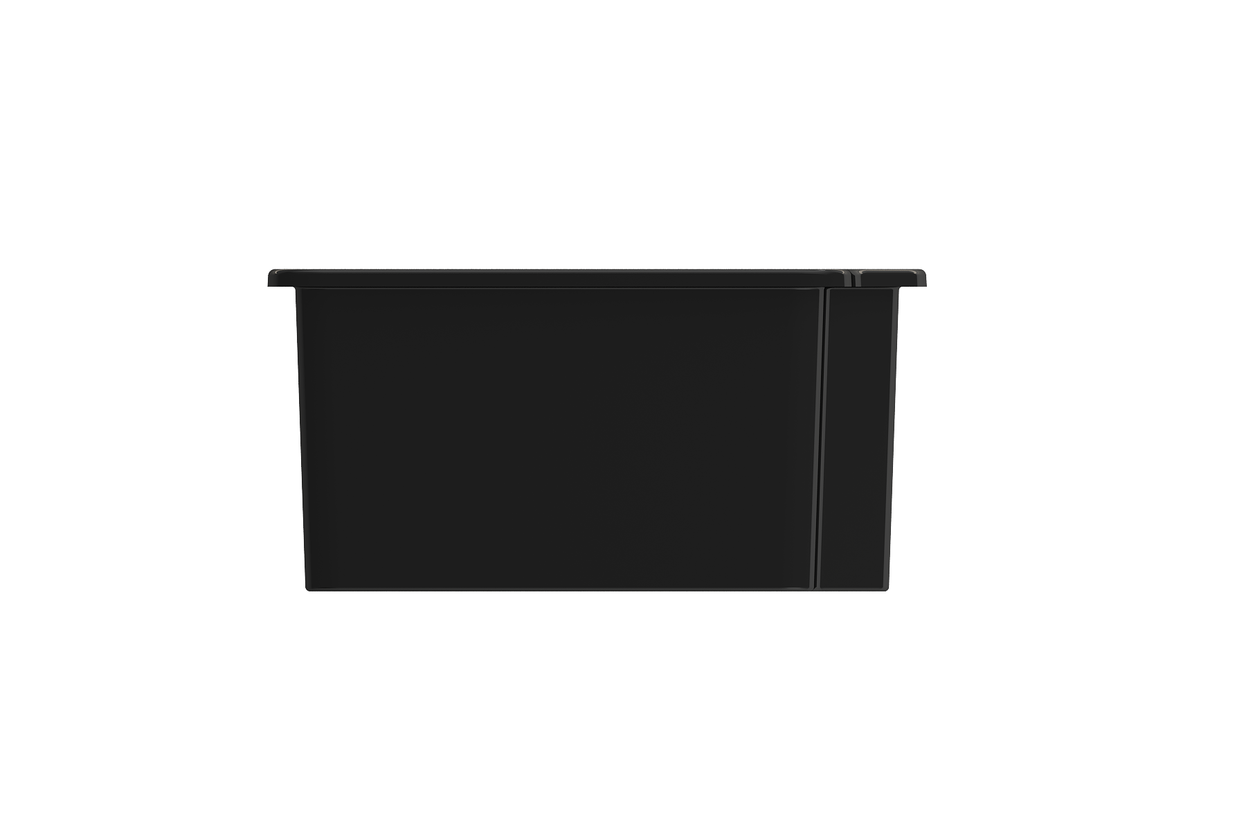 BOCCHI Sotto 33" Dual Mount Fireclay Kitchen Sink with Accessories, 60/40 Double Bowl, Black, 1506-005-0120