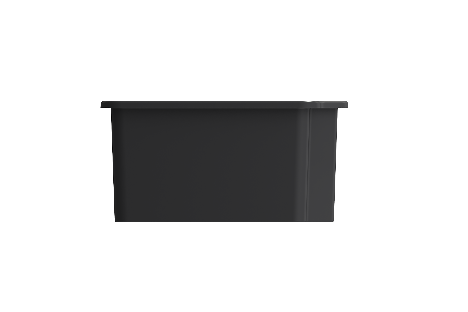BOCCHI Sotto 33" Dual Mount Fireclay Kitchen Sink with Accessories, 60/40 Double Bowl, Matte Dark Gray, 1506-020-0120