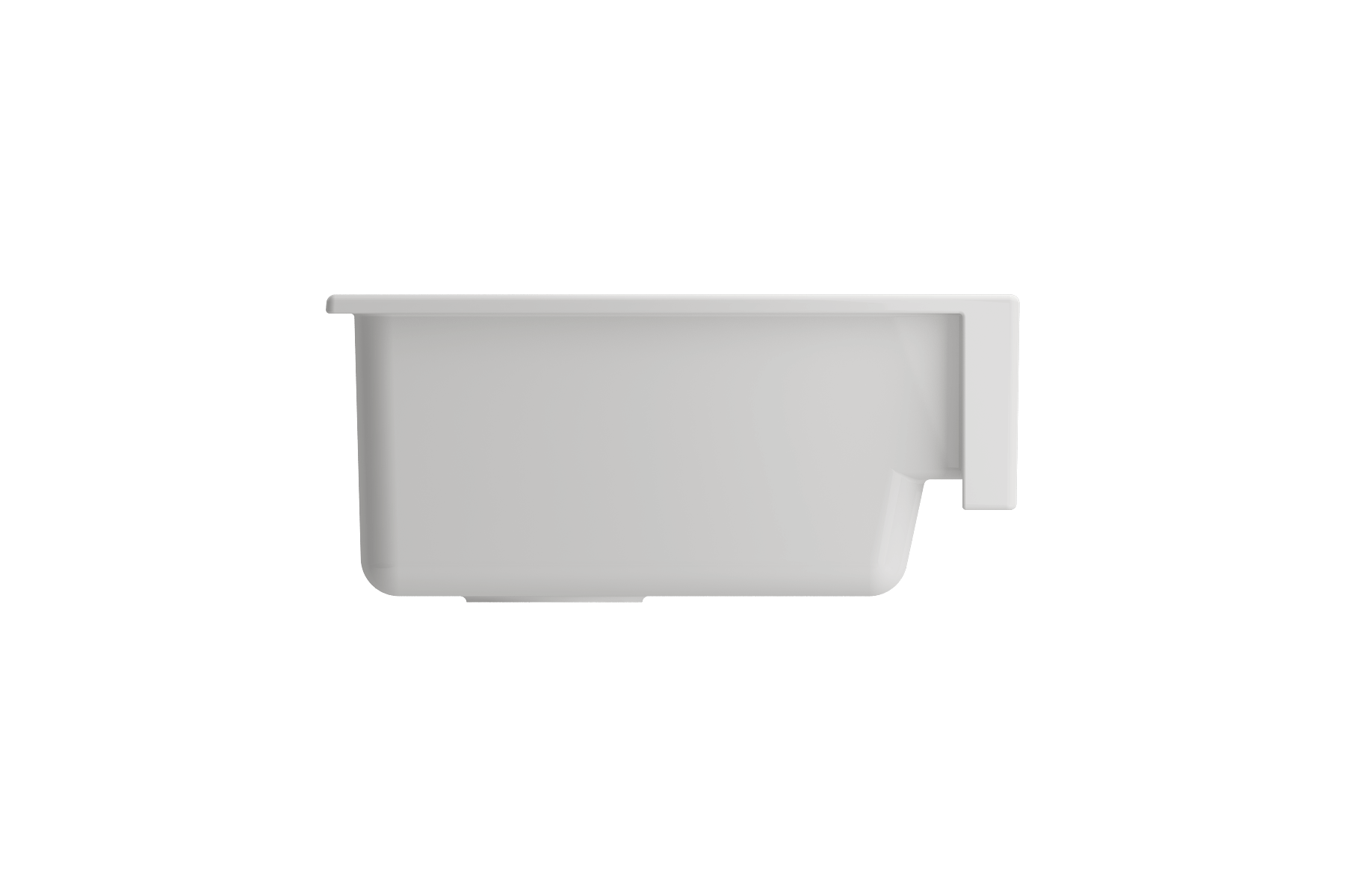 BOCCHI Nuova 34" Fireclay Retrofit Farmhouse Sink with Accessories, White, 1551-001-0120