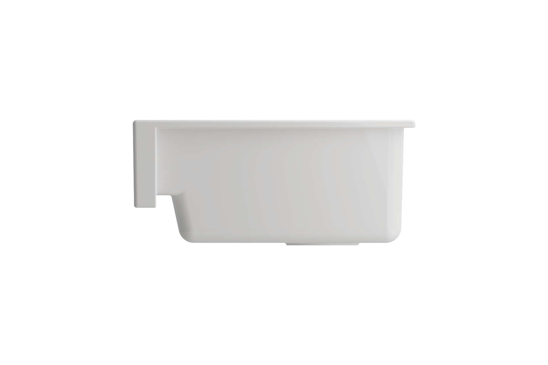 BOCCHI Nuova 34" Fireclay Retrofit Farmhouse Sink with Accessories, White, 1551-001-0120