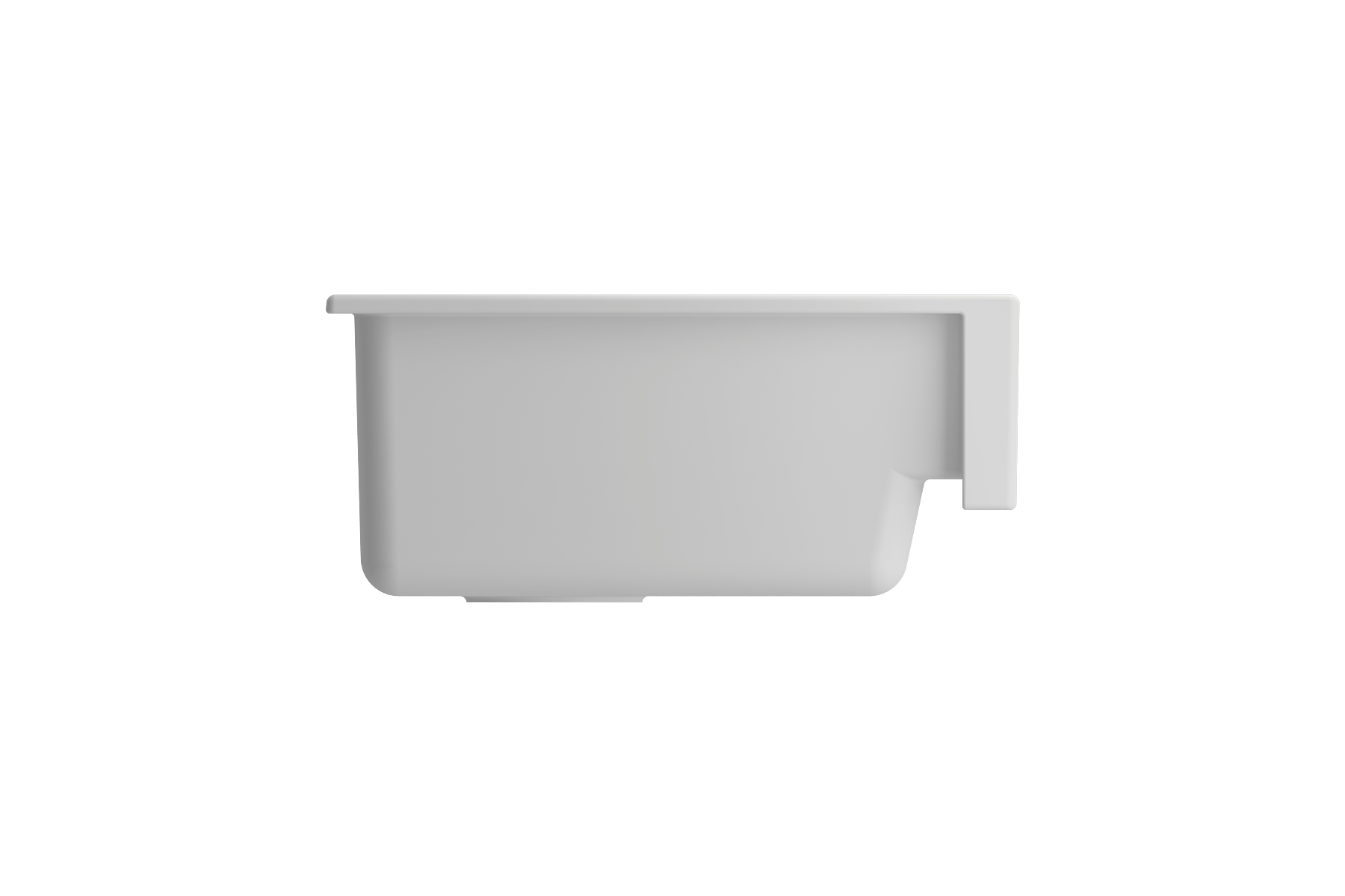 BOCCHI Nuova 34" Fireclay Retrofit Farmhouse Sink with Accessories, Matte White, 1551-002-0120